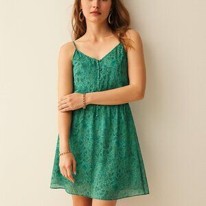 Gypsy 05 Cambridge Floral Print Silk Mini Dress Size XS